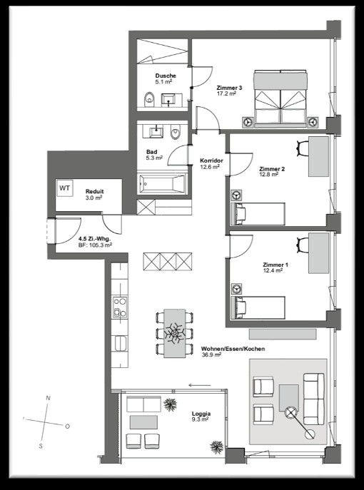 Room in a shared flat