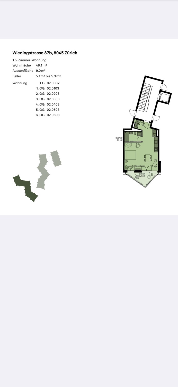 1 ½ rooms apartment, photo 10 of 10