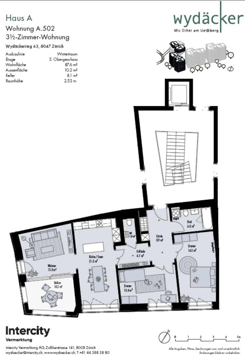 3 ½ rooms apartment