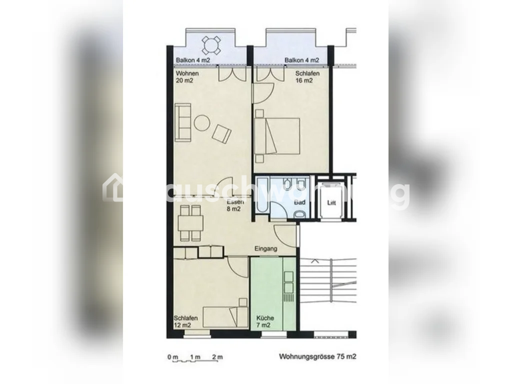 3 ½ rooms apartment