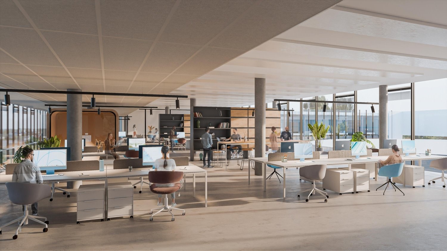 85m² office
