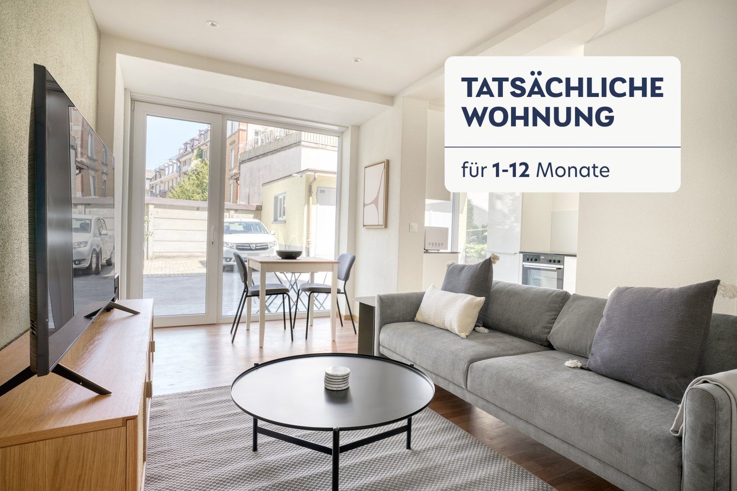 2 ½ rooms furnished flat