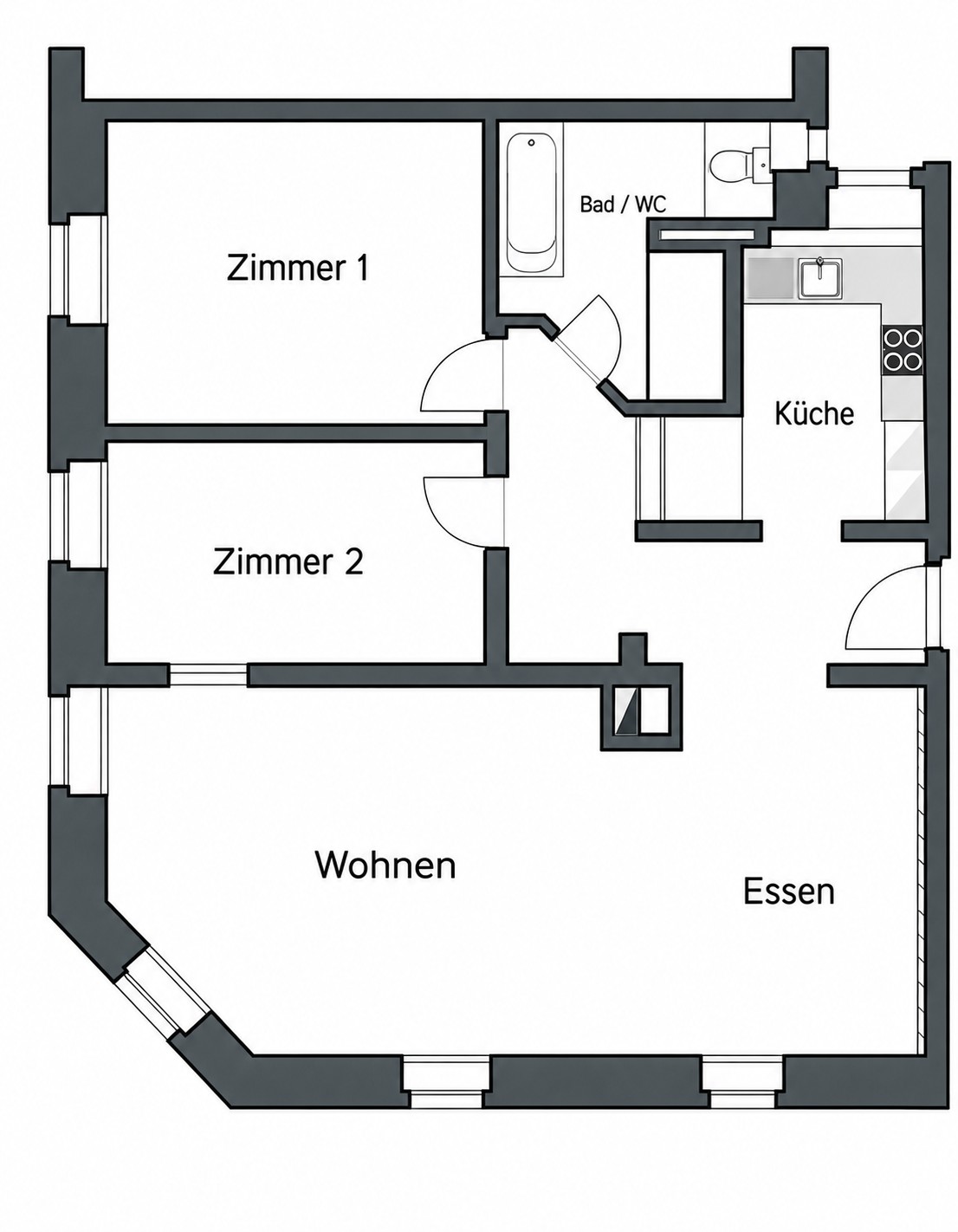 2 ½ rooms apartment, photo 9 of 9