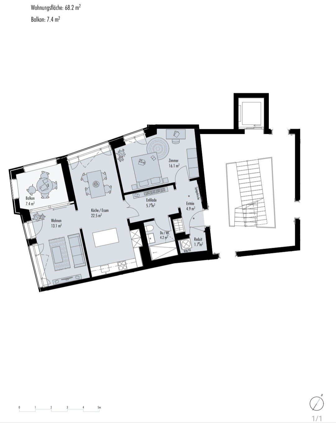 1 ½ rooms apartment, photo 5 of 5