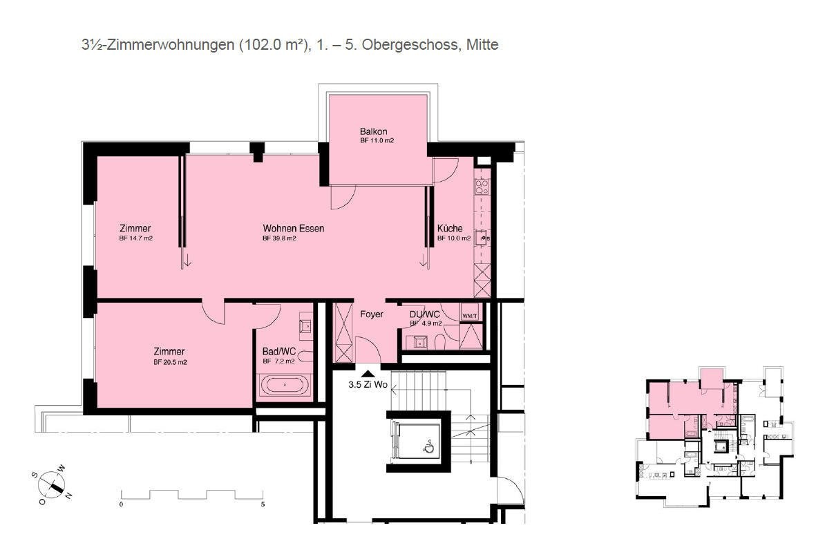 3 ½ rooms apartment