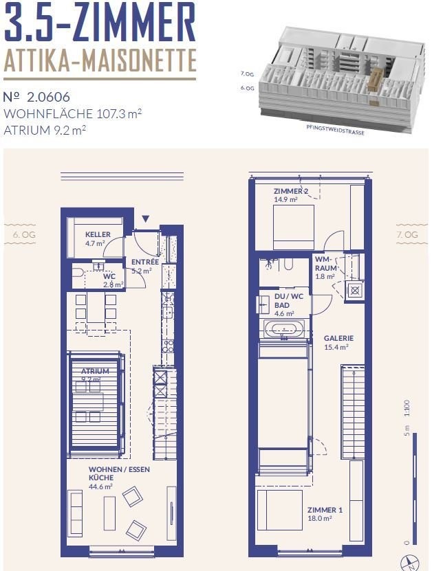 3 ½ locali duplex
