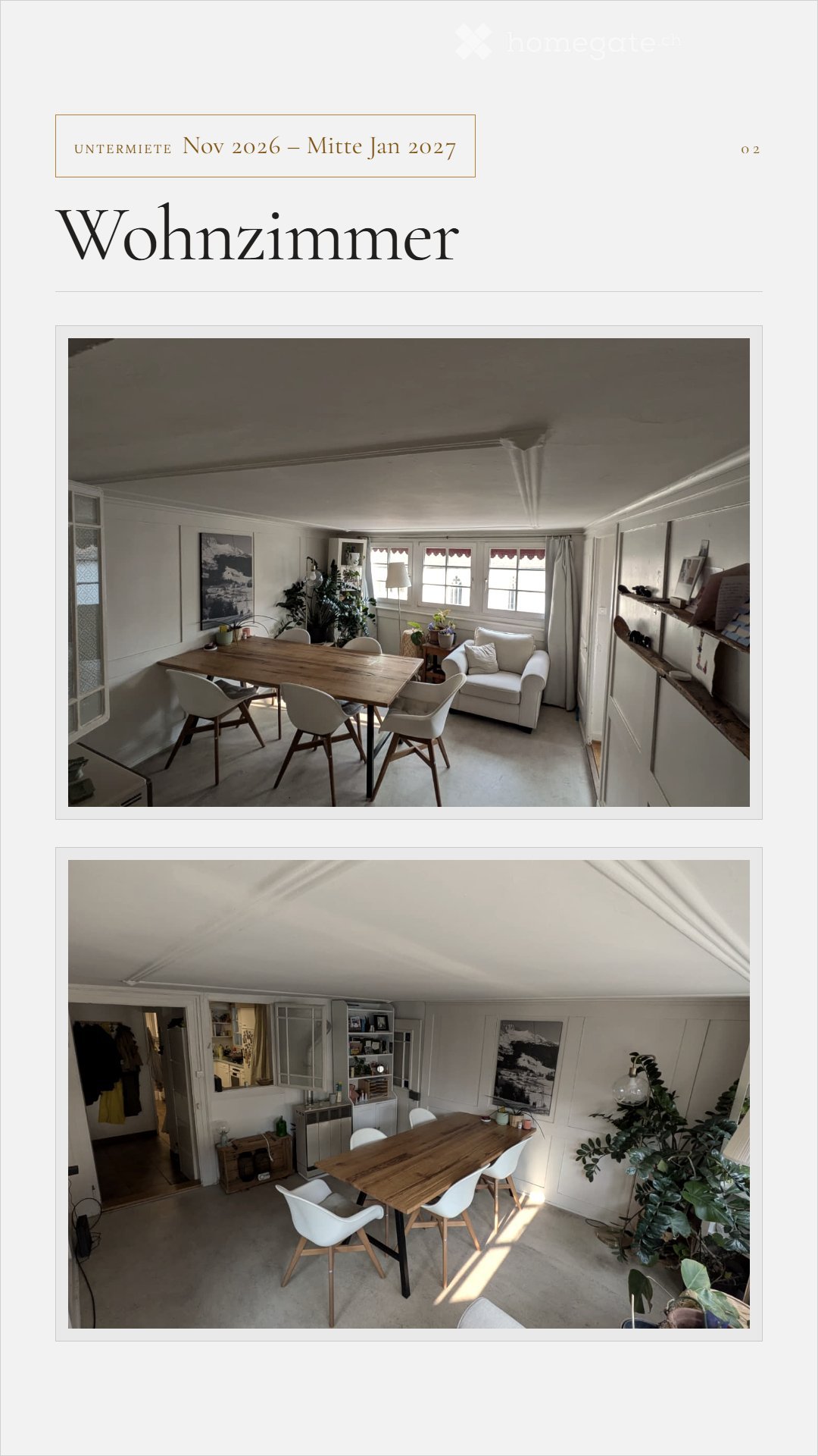 3 rooms apartment