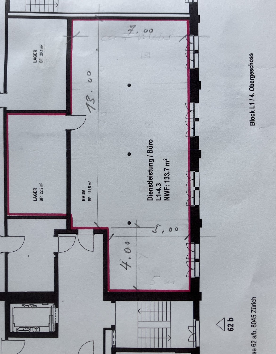 45m² commercial