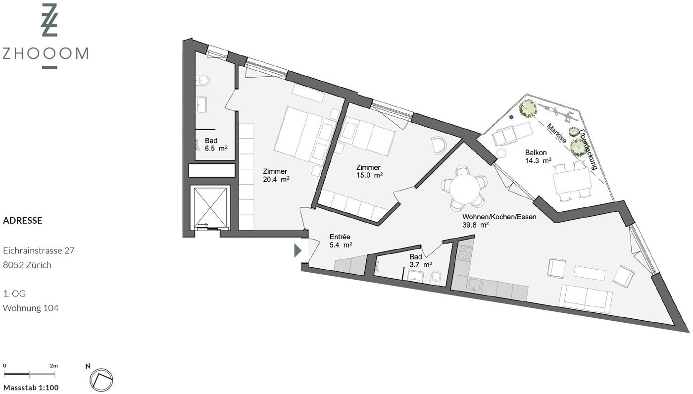 3 ½ rooms apartment