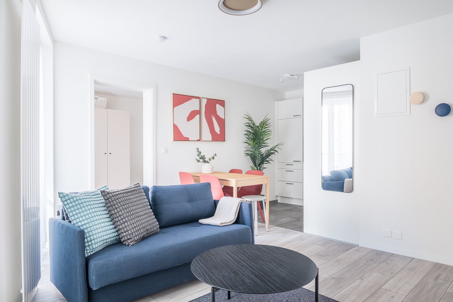 2 ½ rooms furnished flat