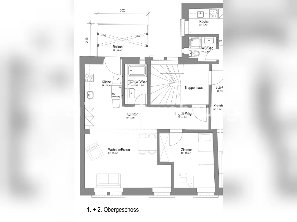 2 ½ rooms apartment