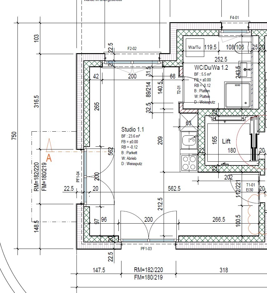 1 ½ rooms apartment