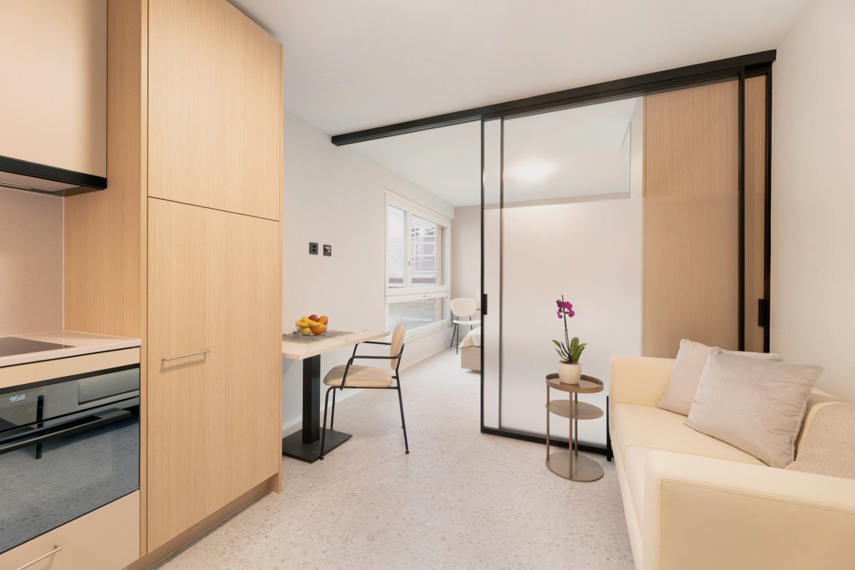 2 rooms furnished flat