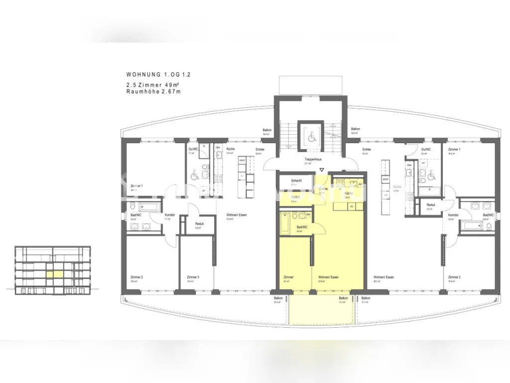 2 ½ rooms apartment