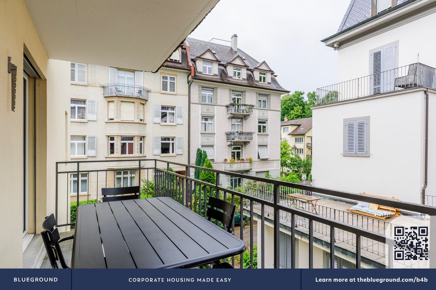 3 rooms furnished flat