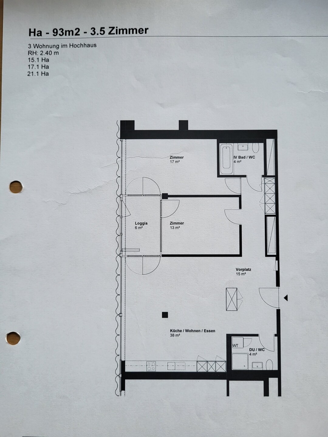 Appartamento di 3 ½ locali