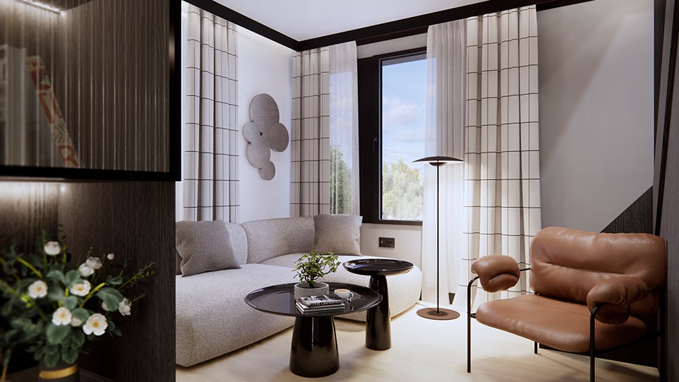 2 ½ rooms furnished flat