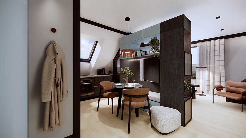 2 ½ rooms furnished flat