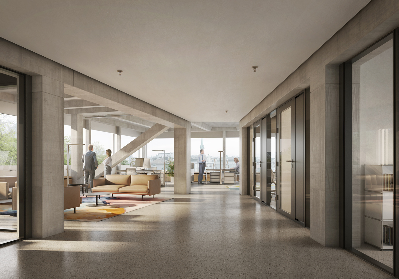 570m² office