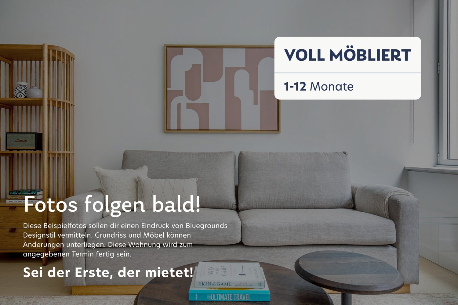 2 ½ rooms furnished flat