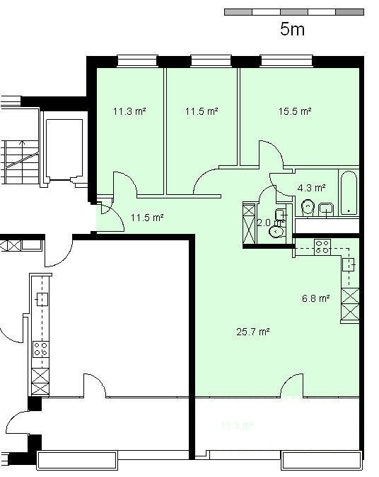 4 ½ rooms apartment
