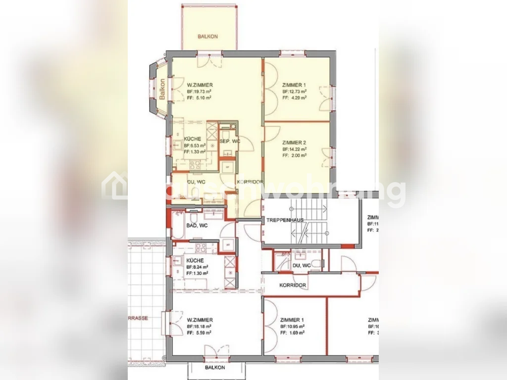 3 pièces appartement