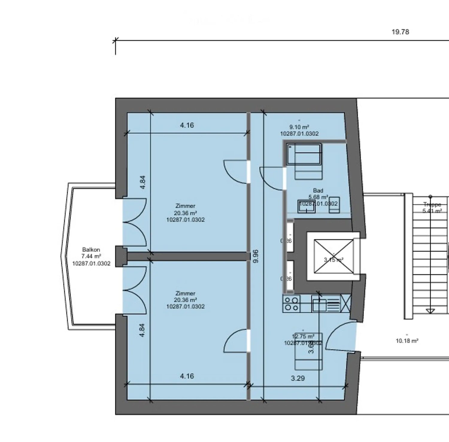 3 ½ room attic apartment, photo 5 of 6
