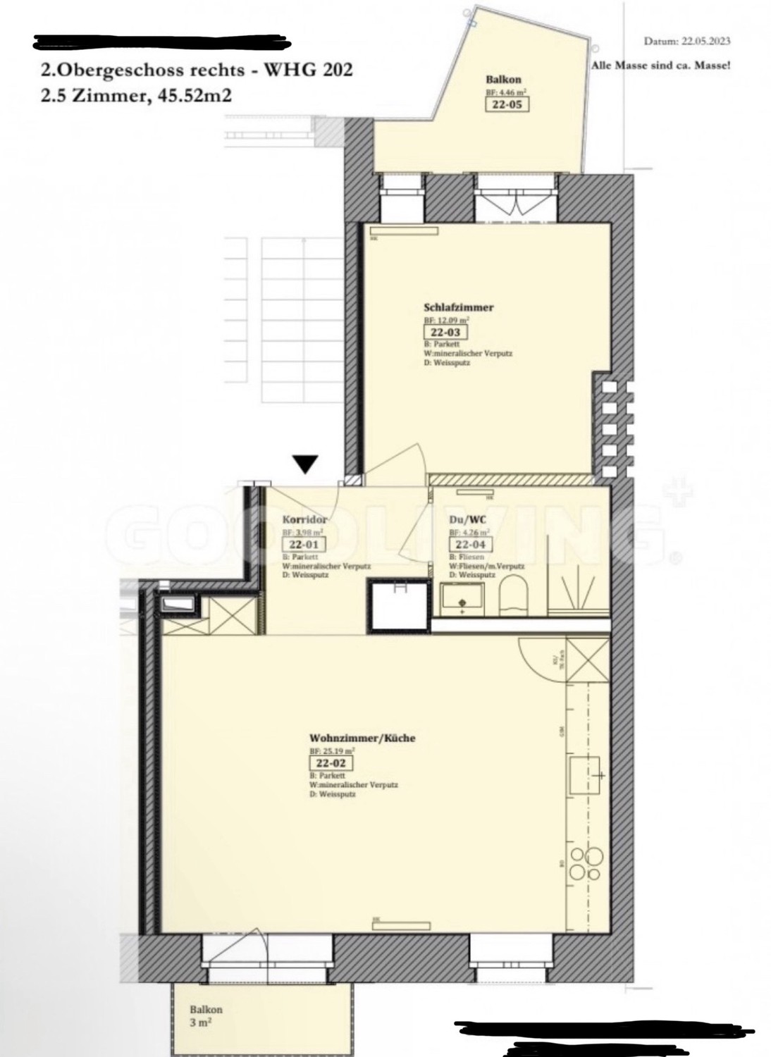 2 ½ rooms apartment