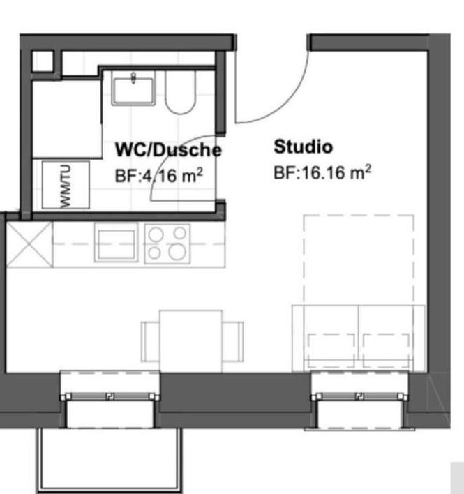1 ½ rooms apartment, photo 3 of 10