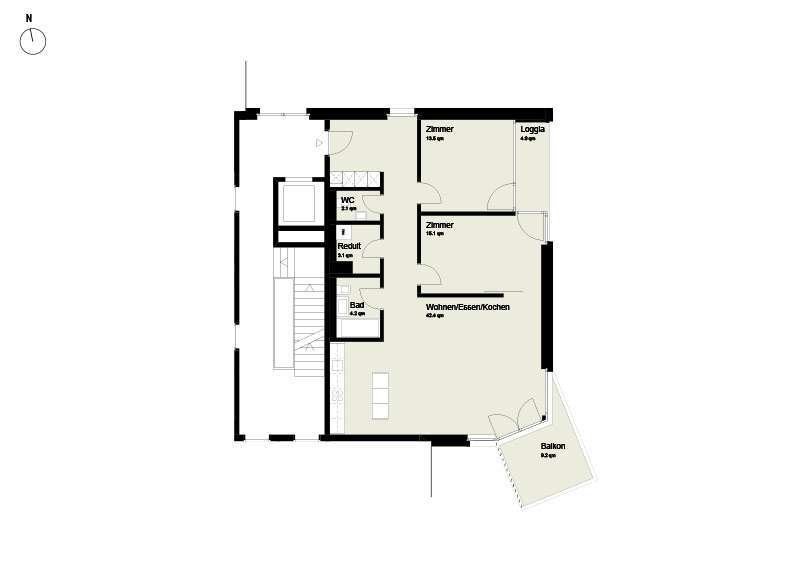 3 ½ rooms apartment
