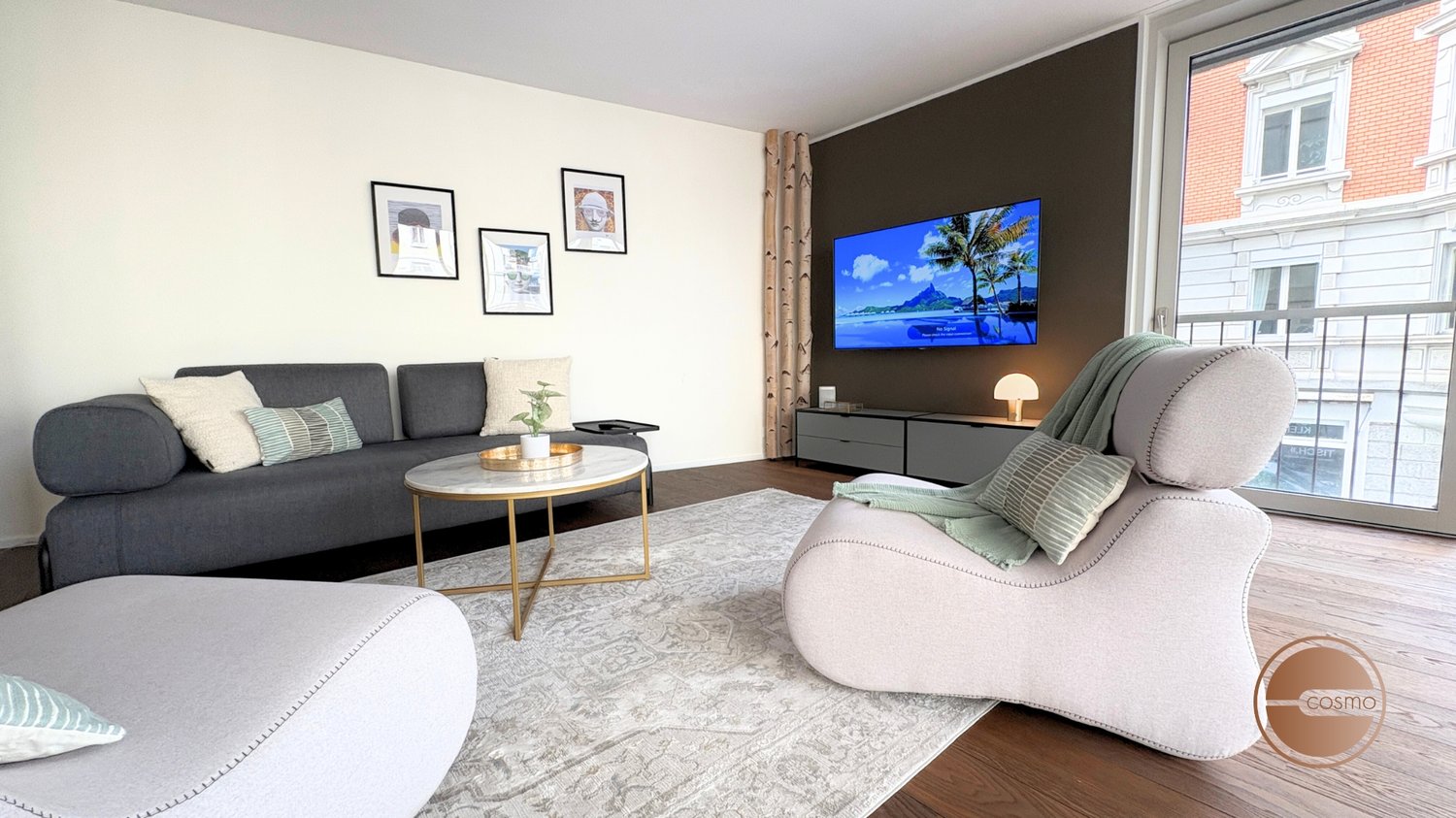 2 ½ rooms furnished flat