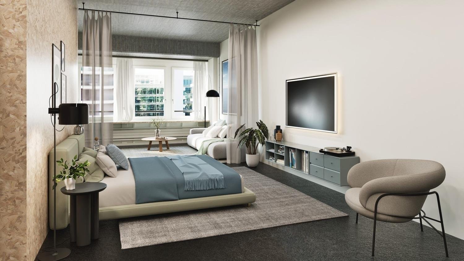 1 ½ pièces loft