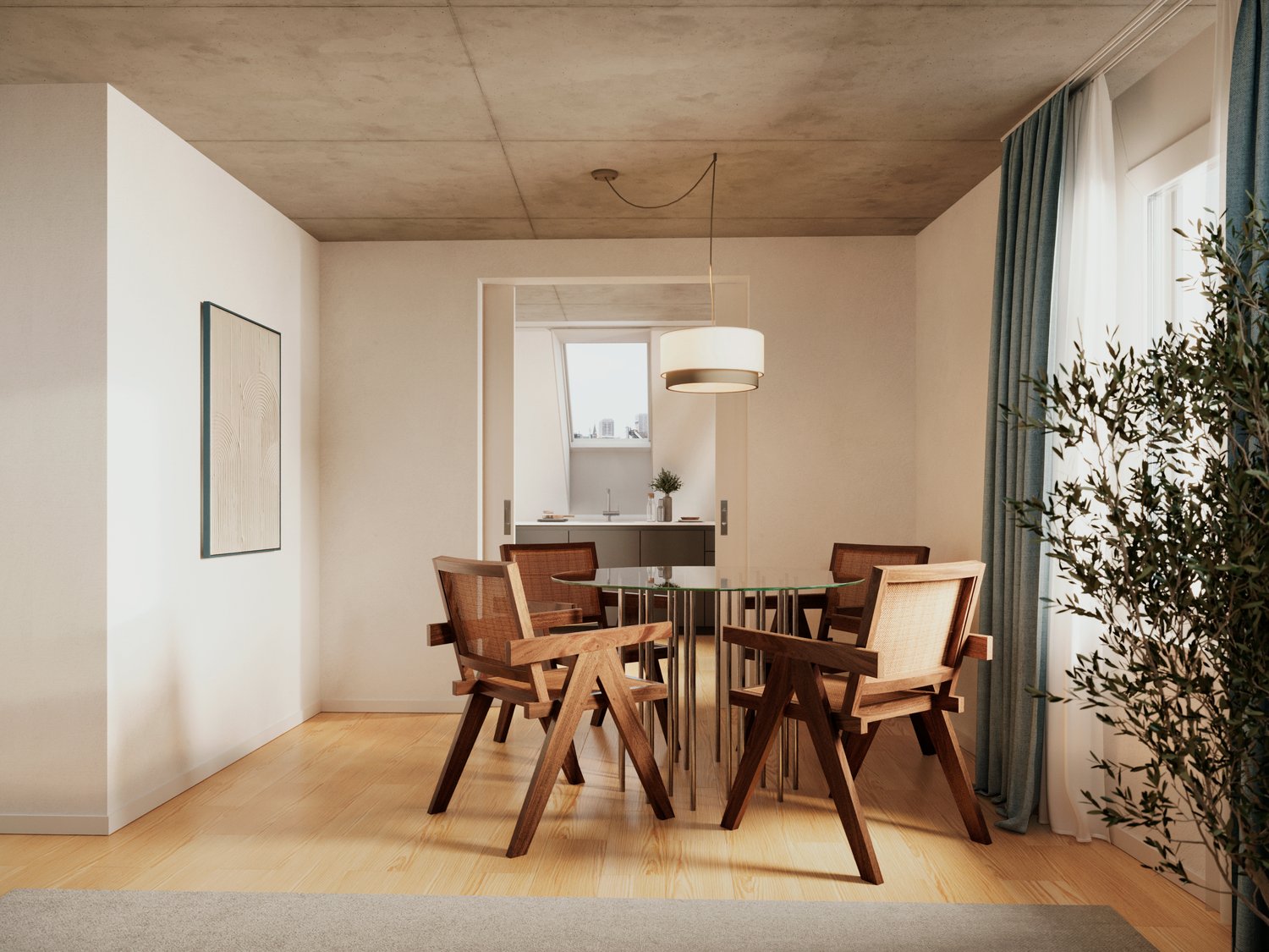 2 ½ rooms roof flat