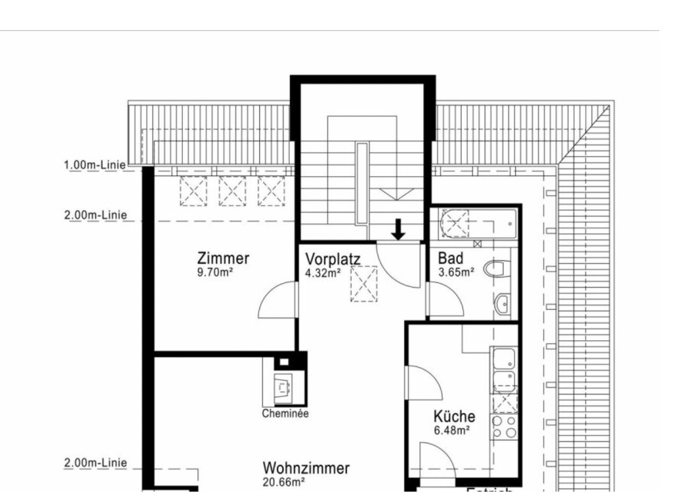 2 ½ rooms apartment