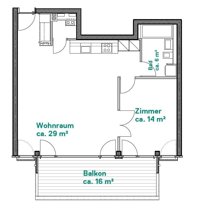2 ½ Zimmer-Wohnung