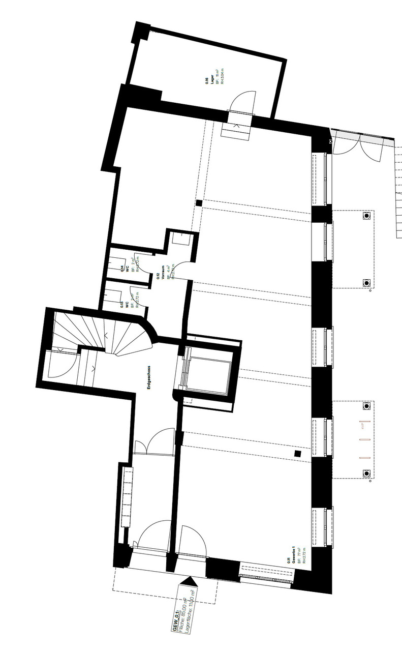 85m² shop