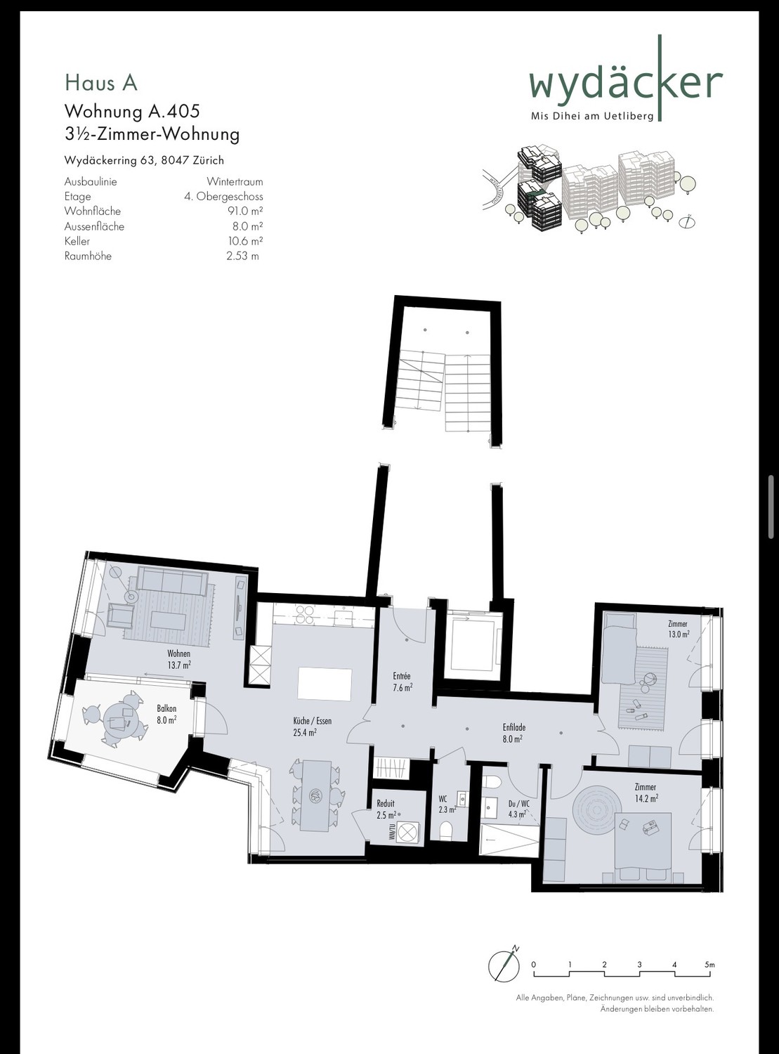 3 ½ rooms apartment