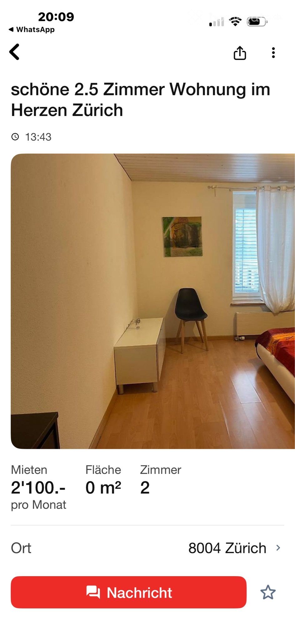 1 room apartment, photo 2 of 5