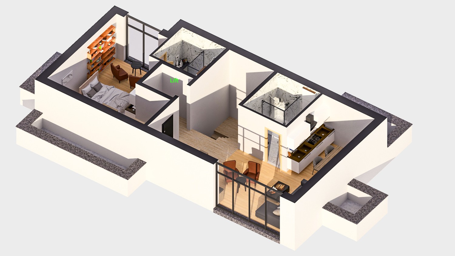 2 ½ rooms apartment