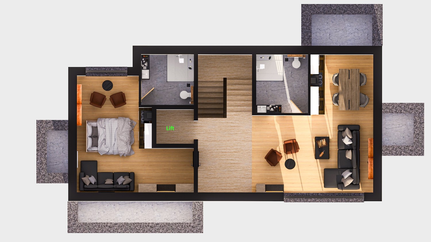 2 ½ rooms apartment