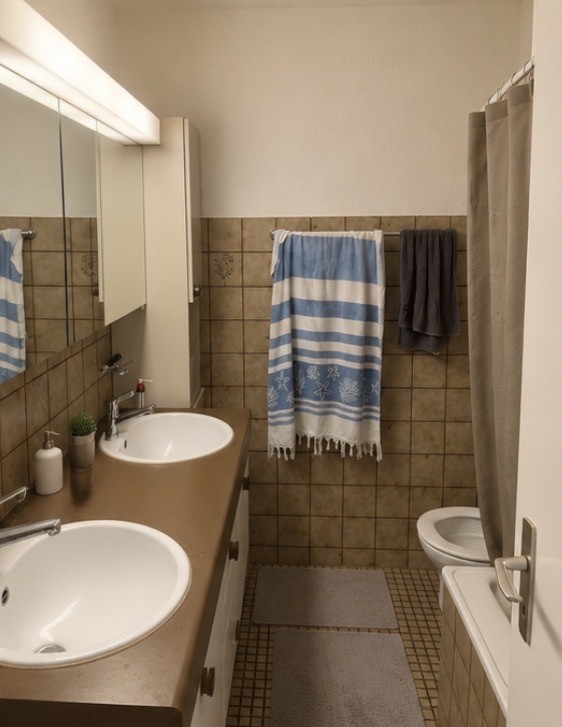 Chambre dans un appartement partagé