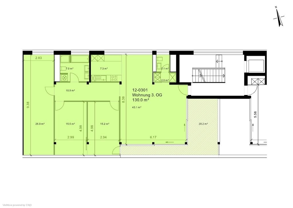 4 ½ rooms apartment, photo 9 of 10