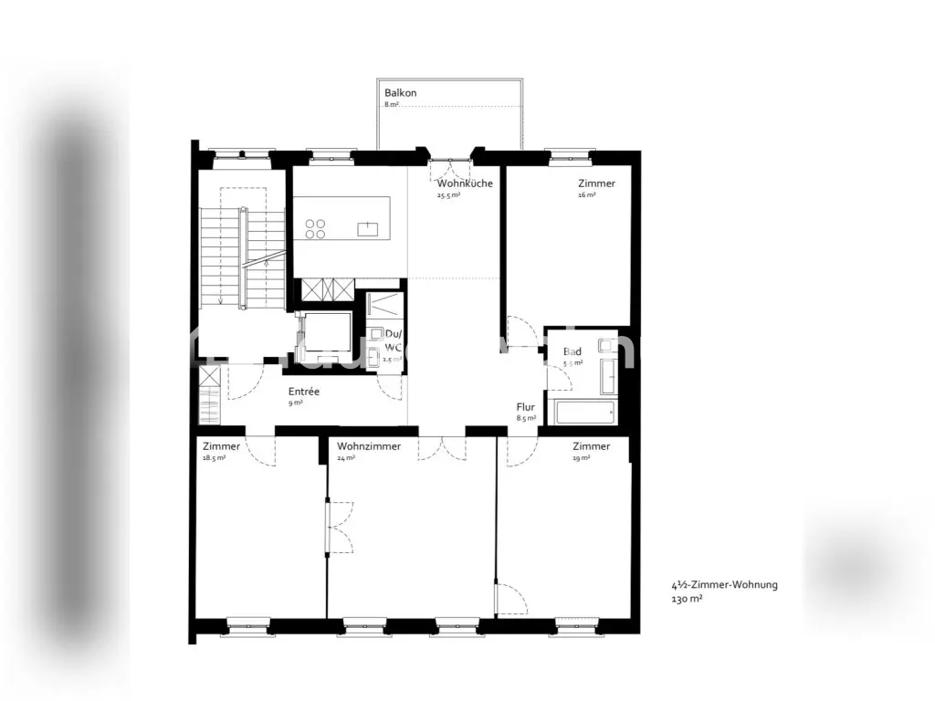 4 ½ rooms apartment