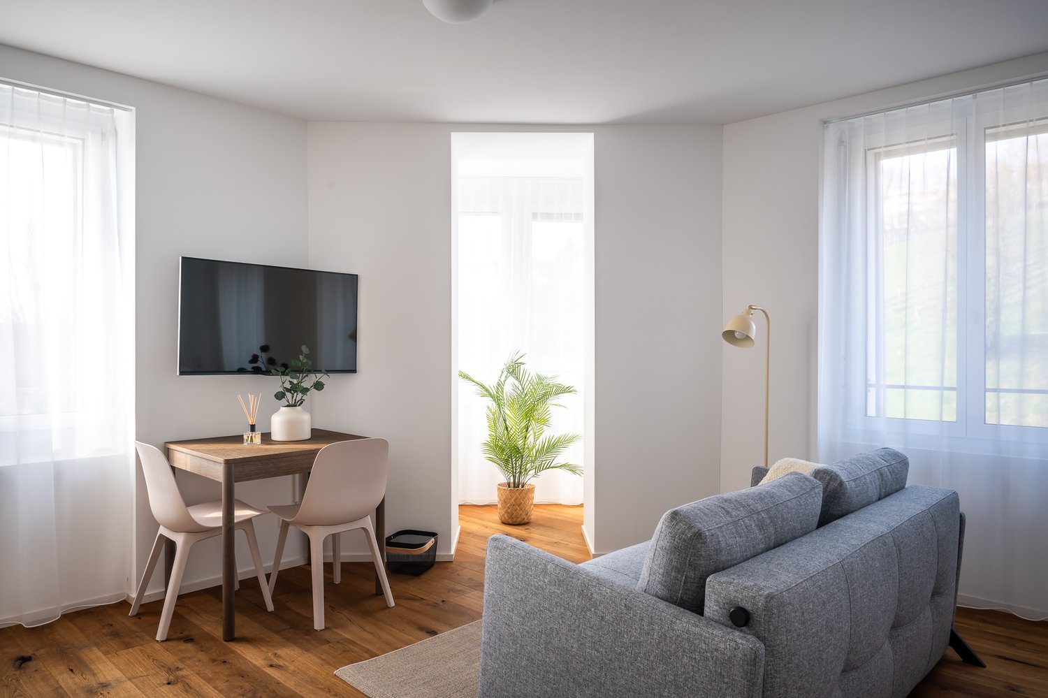 1 ¾ rooms furnished flat