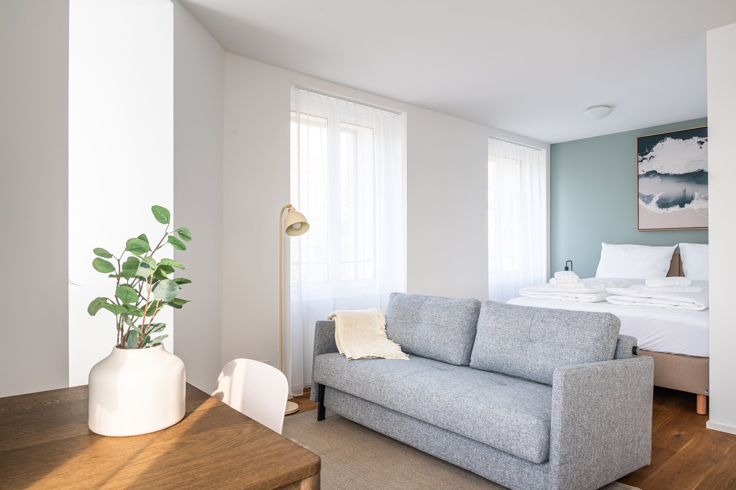 1 ¾ rooms furnished flat