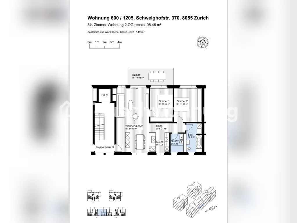 3 ½ rooms apartment
