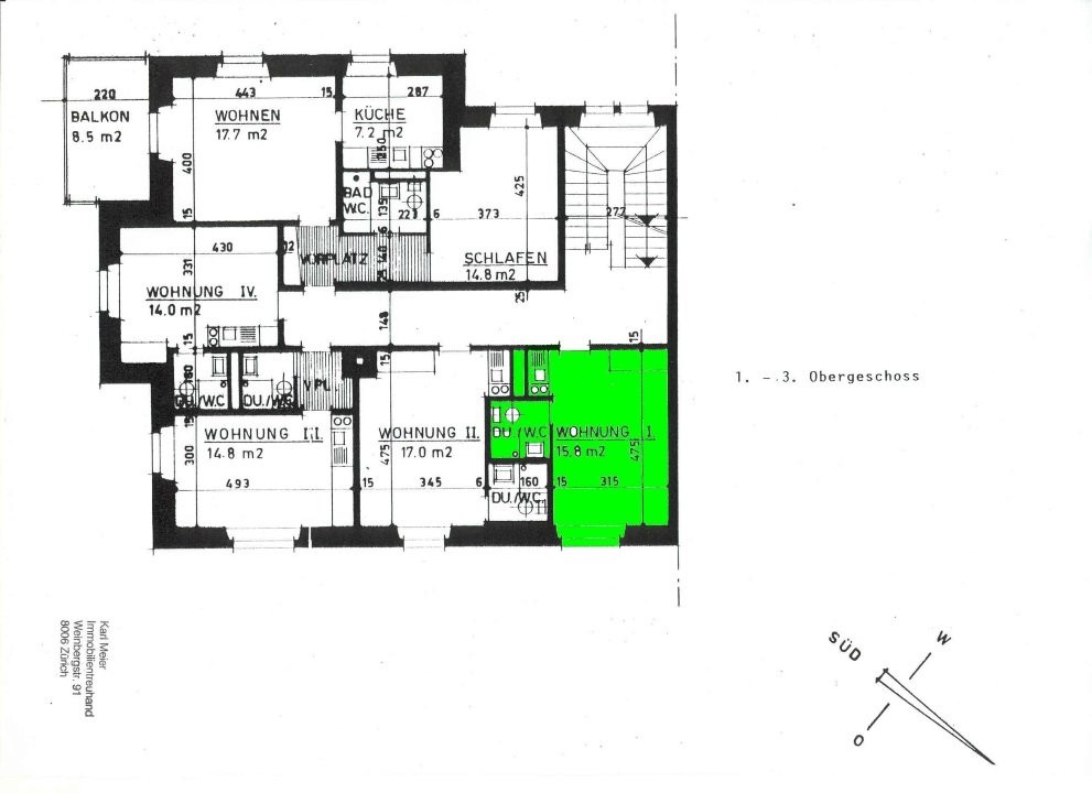 1 room apartment