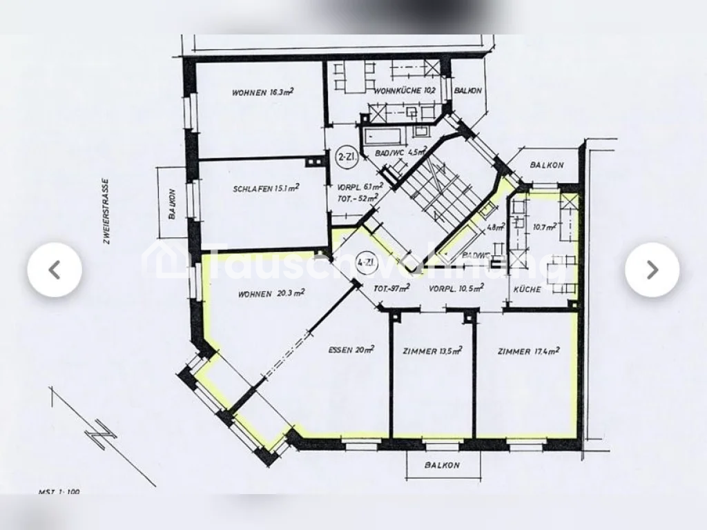 4 rooms apartment