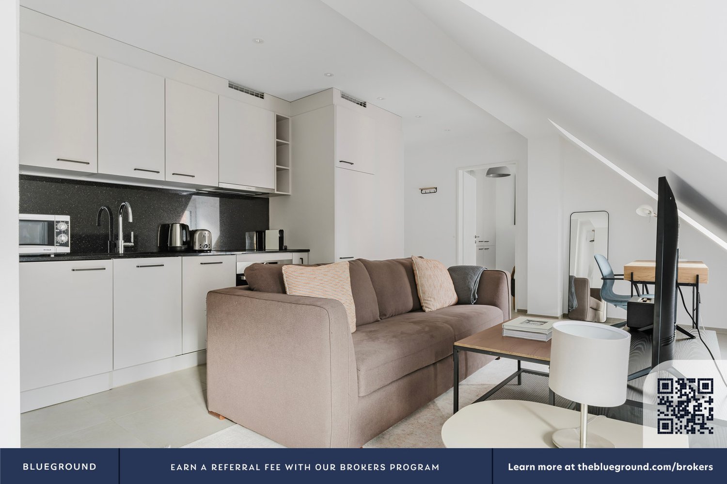 2 ½ rooms furnished flat