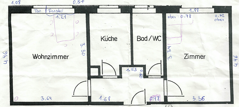 2 rooms apartment